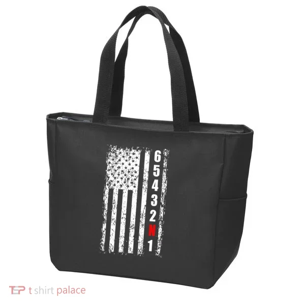 Gear Shift Racing Flag Neutral Tote Bag