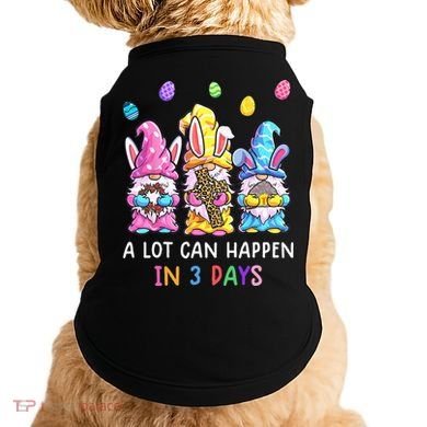 Gnome Easter Christian A Lot Can Happen In 3 Days Leopard Doggie Tank
