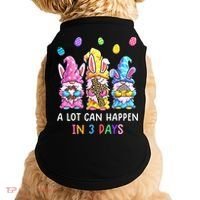 Gnome Easter Christian A Lot Can Happen In 3 Days Leopard Doggie Tank thumb 0