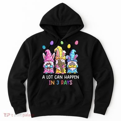 Gnome Easter Christian A Lot Can Happen In 3 Days Leopard Hoodie