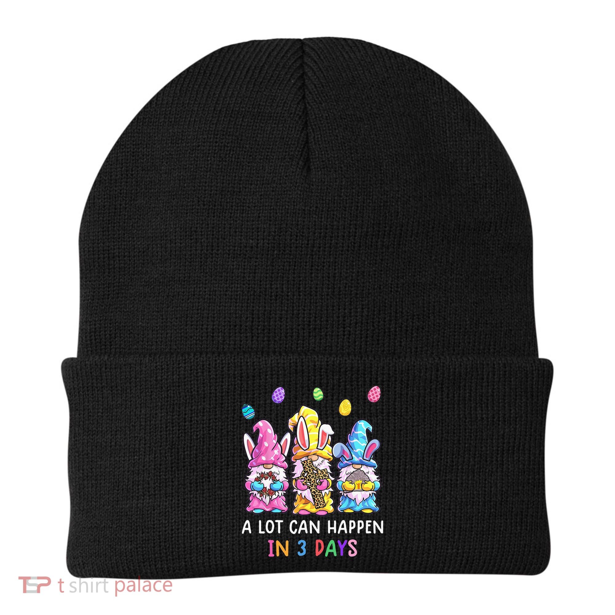 Gnome Easter Christian A Lot Can Happen In 3 Days Leopard Beanie