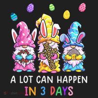 Gnome Easter Christian A Lot Can Happen In 3 Days Leopard Beanie thumb 2