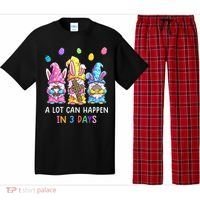 Gnome Easter Christian A Lot Can Happen In 3 Days Leopard Pajama Set thumb 0