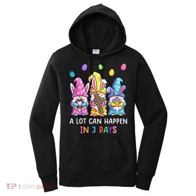 Gnome Easter Christian A Lot Can Happen In 3 Days Leopard Women's Hoodie