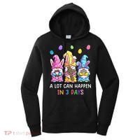 Gnome Easter Christian A Lot Can Happen In 3 Days Leopard Women's Hoodie thumb 0