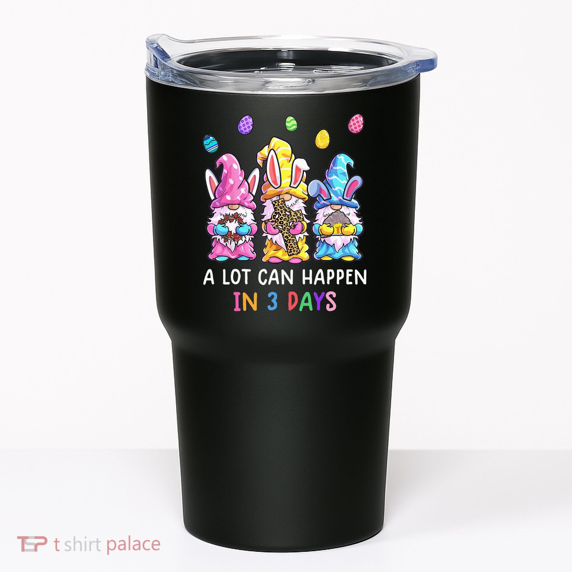 Gnome Easter Christian A Lot Can Happen In 3 Days Leopard Tumbler