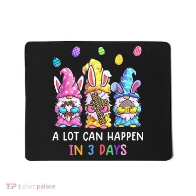Gnome Easter Christian A Lot Can Happen In 3 Days Leopard Mousepad