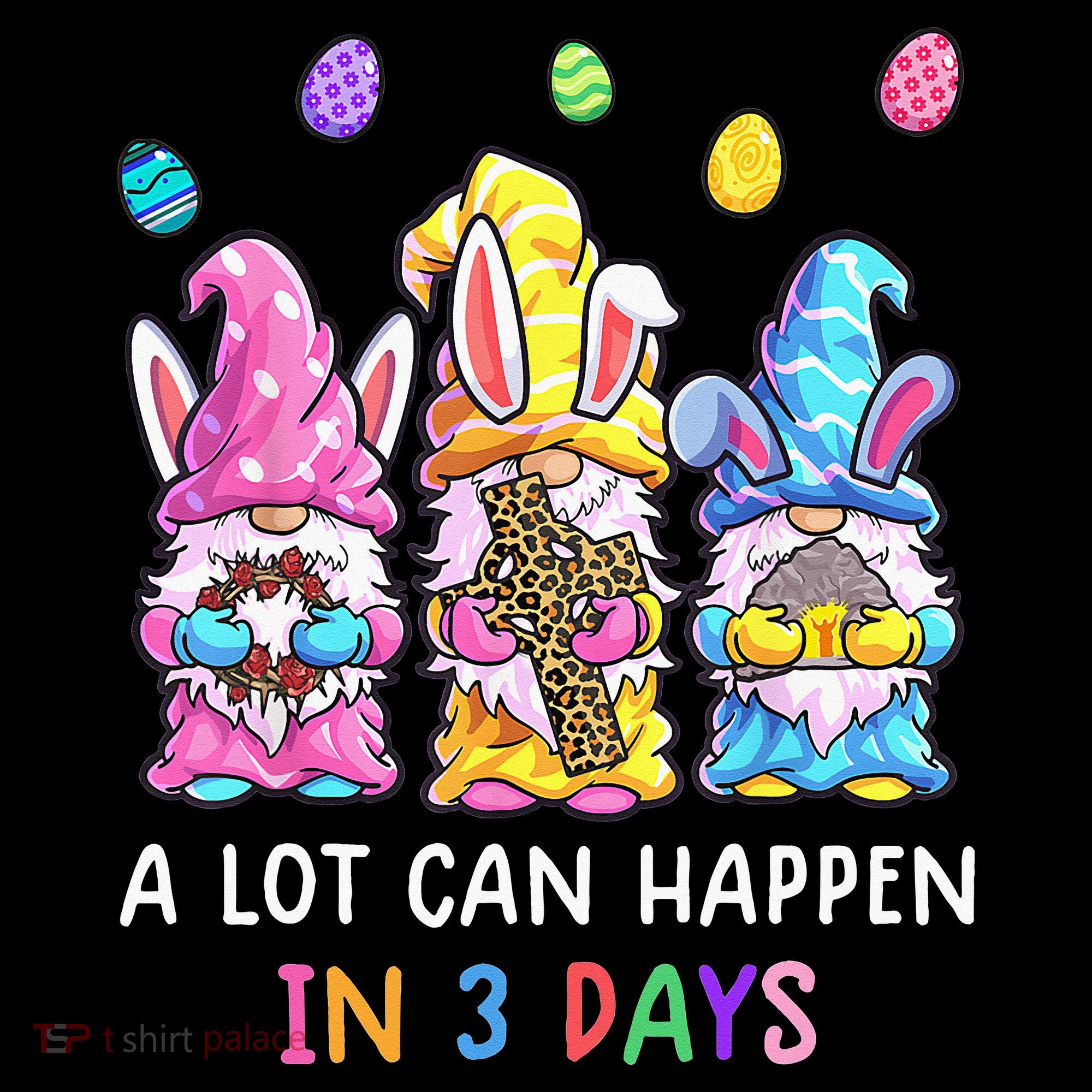 Gnome Easter Christian A Lot Can Happen In 3 Days Leopard Women's Tank Top