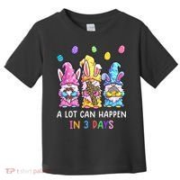 Gnome Easter Christian A Lot Can Happen In 3 Days Leopard Toddler T-Shirt thumb 0