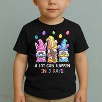 Gnome Easter Christian A Lot Can Happen In 3 Days Leopard Toddler T-Shirt thumb 2