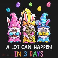 Gnome Easter Christian A Lot Can Happen In 3 Days Leopard Visor thumb 3