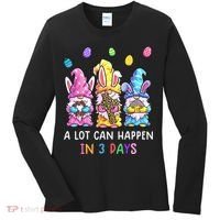 Gnome Easter Christian A Lot Can Happen In 3 Days Leopard Women's Long Sleeve Shirt thumb 0