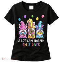 Gnome Easter Christian A Lot Can Happen In 3 Days Leopard Women's T-Shirt thumb 0