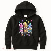 Gnome Easter Christian A Lot Can Happen In 3 Days Leopard Kids Hoodie thumb 0