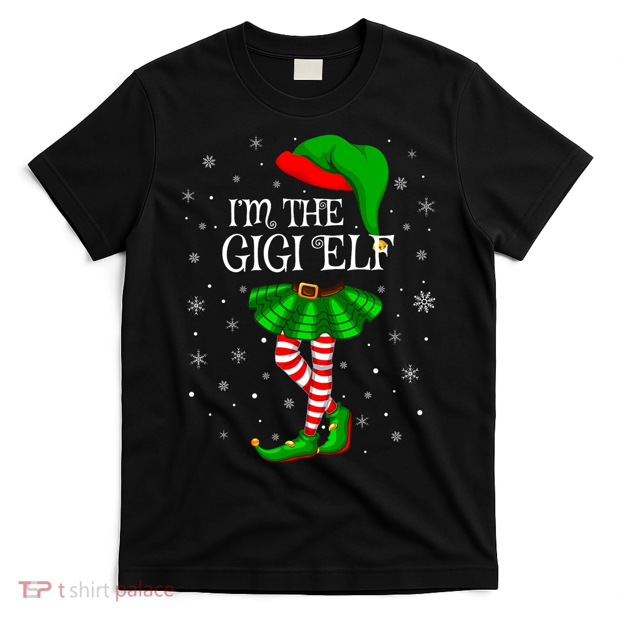 Gigi Elf Christmas Matching Family Elf T-Shirt