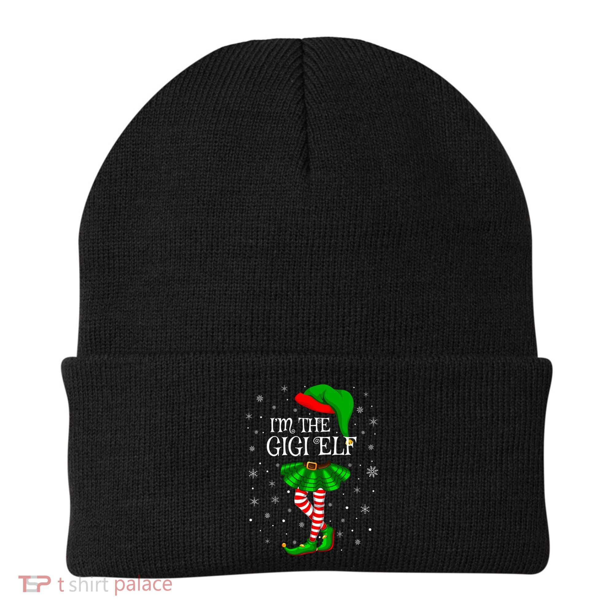 Gigi Elf Christmas Matching Family Elf Beanie