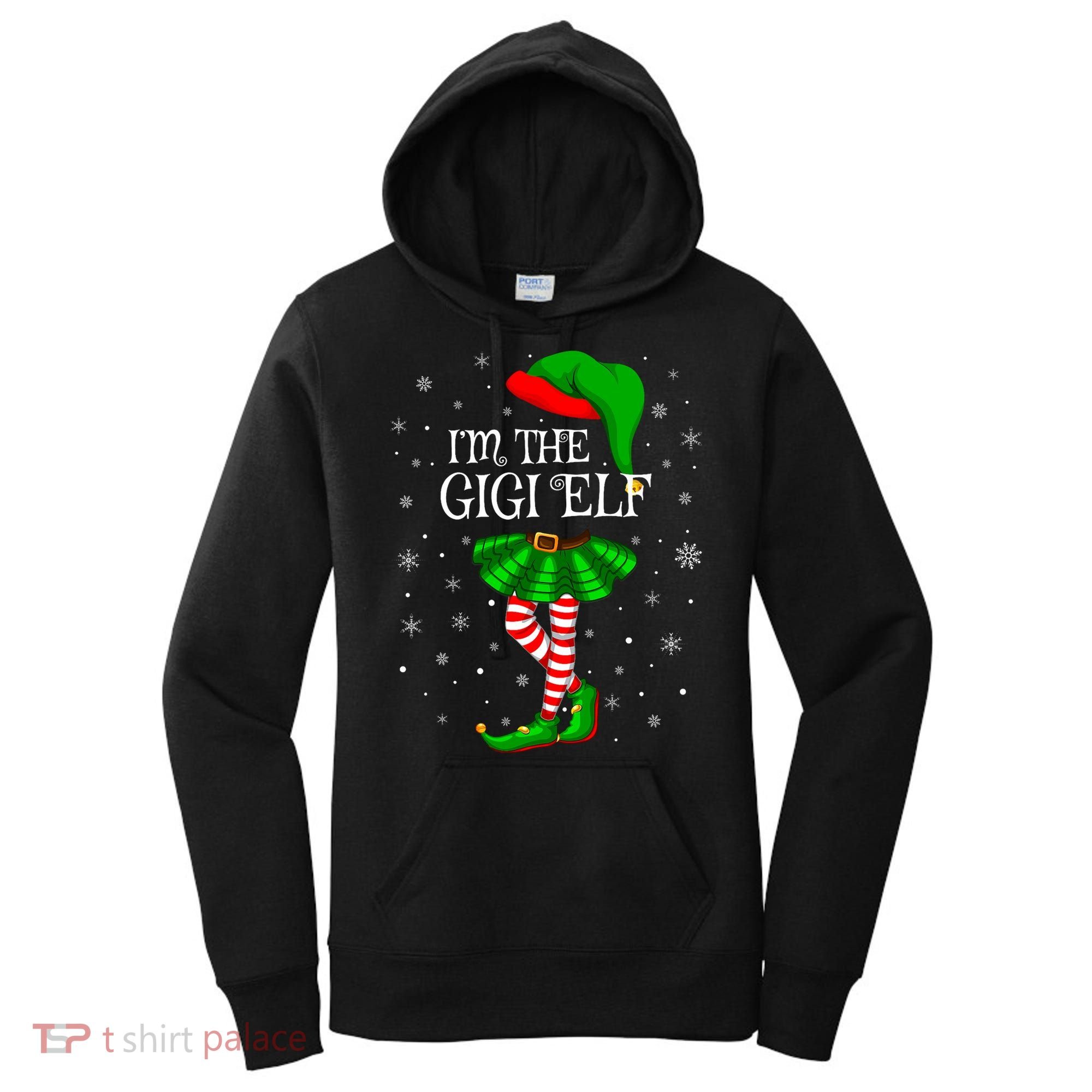 Gigi Elf Christmas Matching Family Elf Women's Hoodie