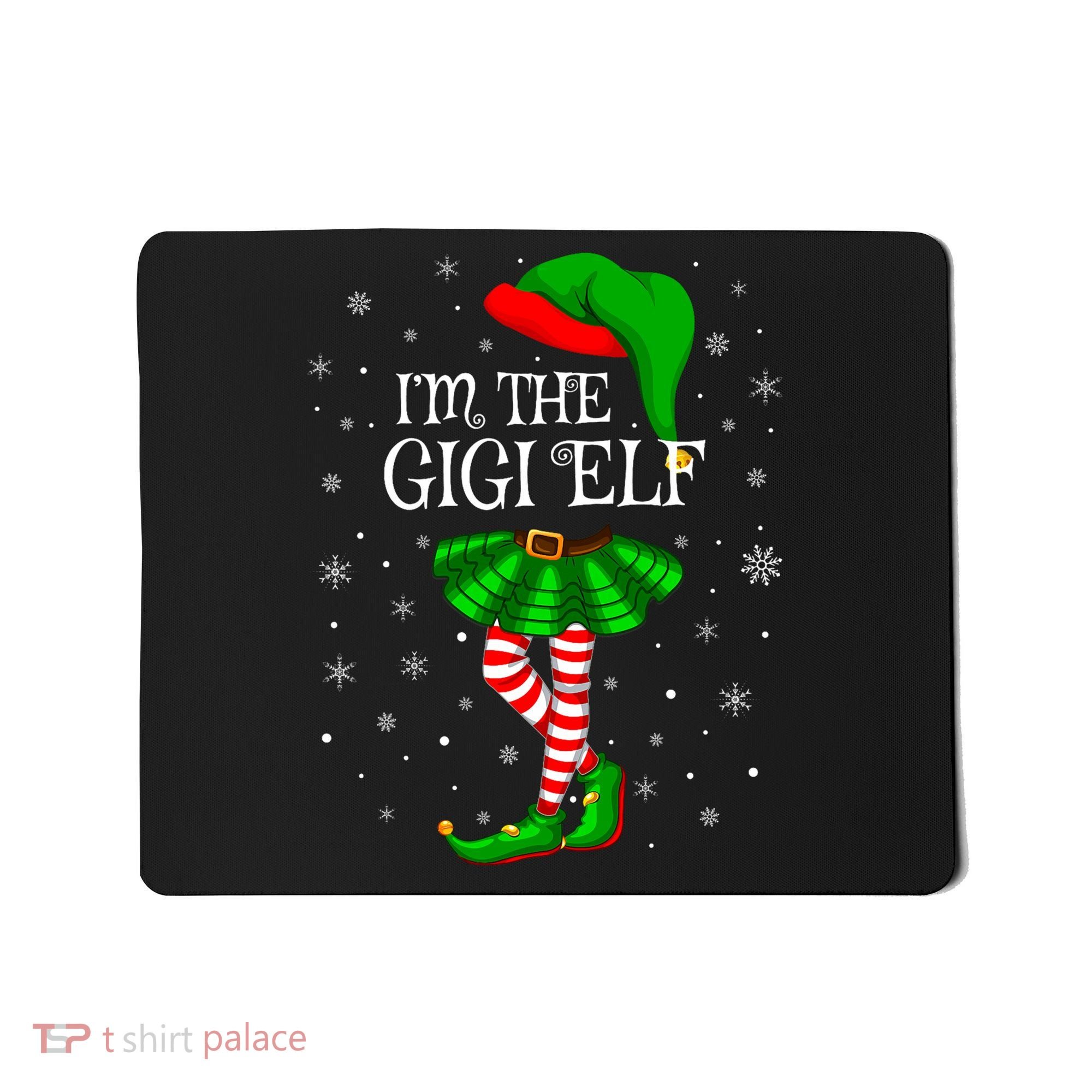 Gigi Elf Christmas Matching Family Elf Mousepad