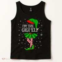 Gigi Elf Christmas Matching Family Elf Tank Top thumb 2