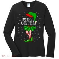 Gigi Elf Christmas Matching Family Elf Women's Long Sleeve Shirt thumb 0