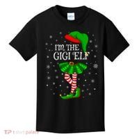 Gigi Elf Christmas Matching Family Elf Kids T-Shirt thumb 0