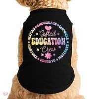 Gifted Education Crew Appreciation Week Back To School Gift Doggie Tank thumb 0