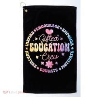Gifted Education Crew Appreciation Week Back To School Gift Golf Towel thumb 0