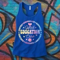 Gifted Education Crew Appreciation Week Back To School Gift Women's Tank Top thumb 3