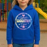 Gifted Education Crew Appreciation Week Back To School Gift Kids Hoodie thumb 3