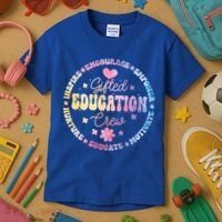 Gifted Education Crew Appreciation Week Back To School Gift Kids T-Shirt thumb 3