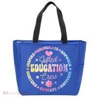 Gifted Education Crew Appreciation Week Back To School Gift Tote Bag thumb 0