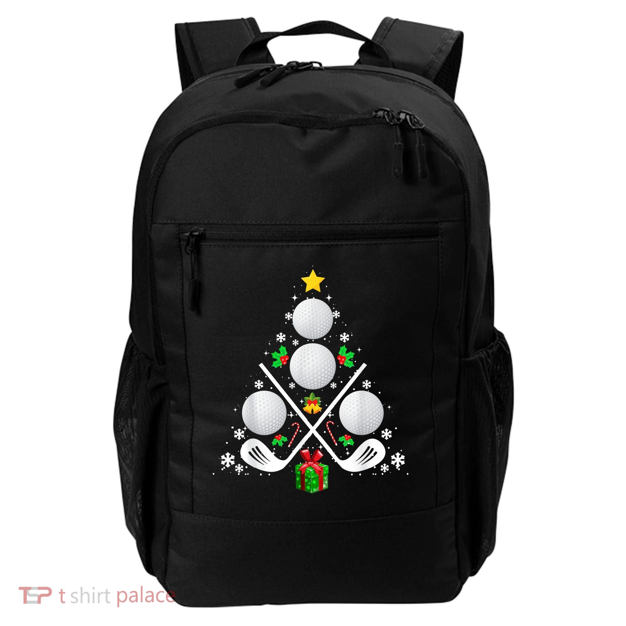 Golf Equipment Christmas Tree Christmas Golf Backpack