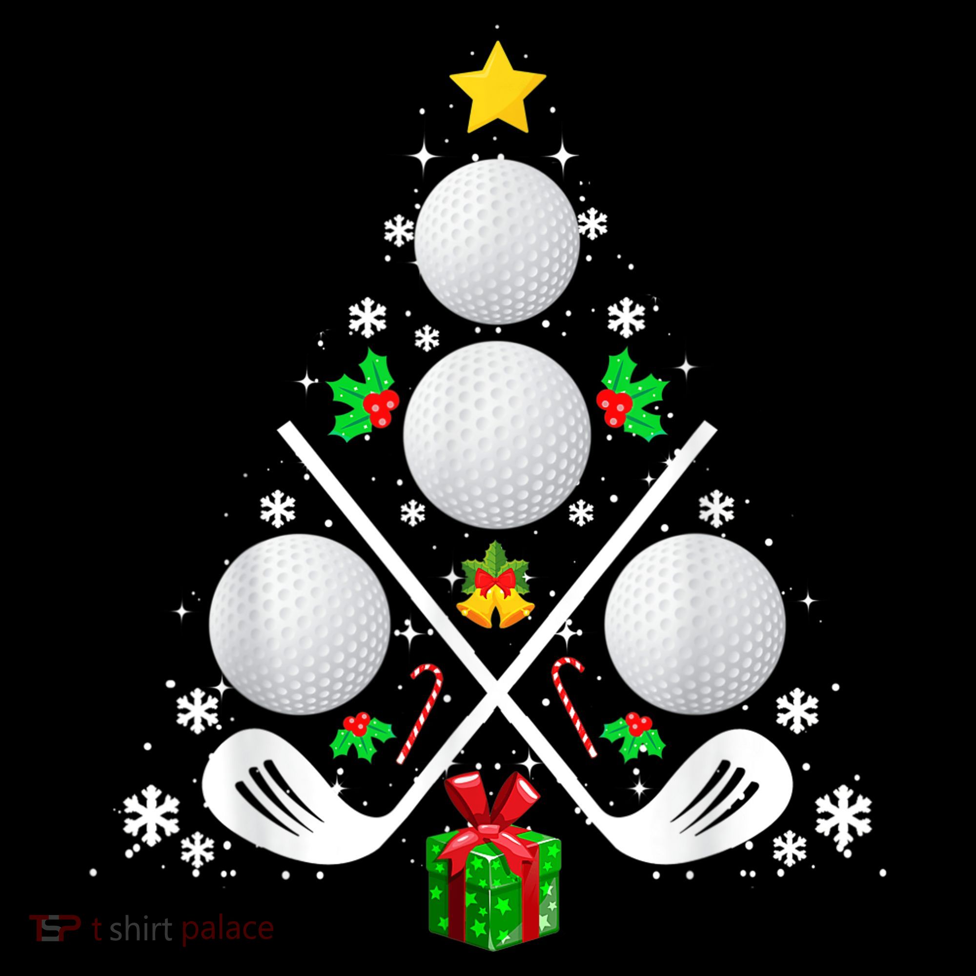 Golf Equipment Christmas Tree Christmas Golf Ornament