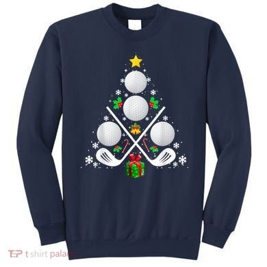 Golf Equipment Christmas Tree Christmas Golf Sweatshirt