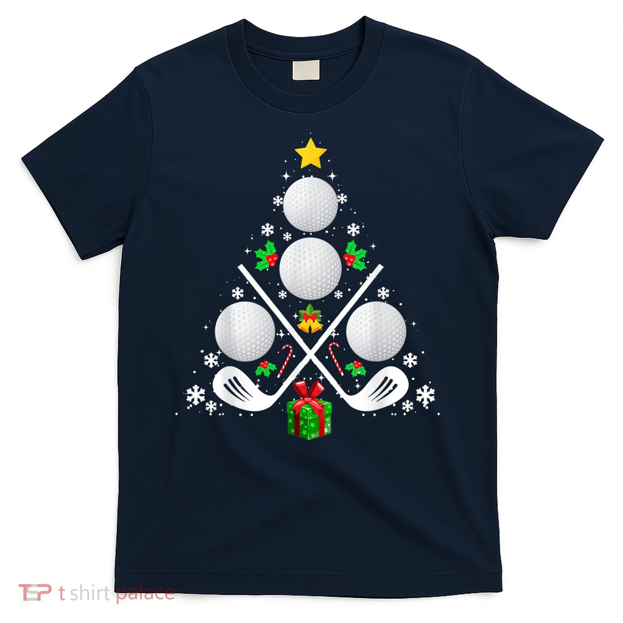Golf Equipment Christmas Tree Christmas Golf T-Shirt