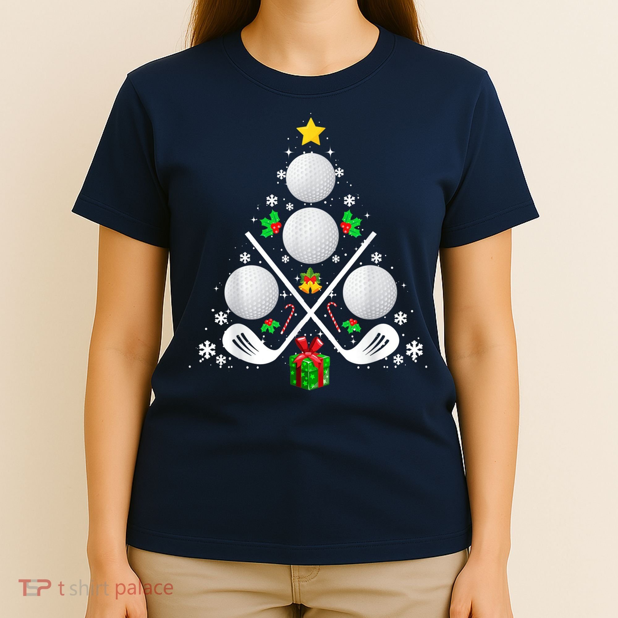 Golf Equipment Christmas Tree Christmas Golf T-Shirt