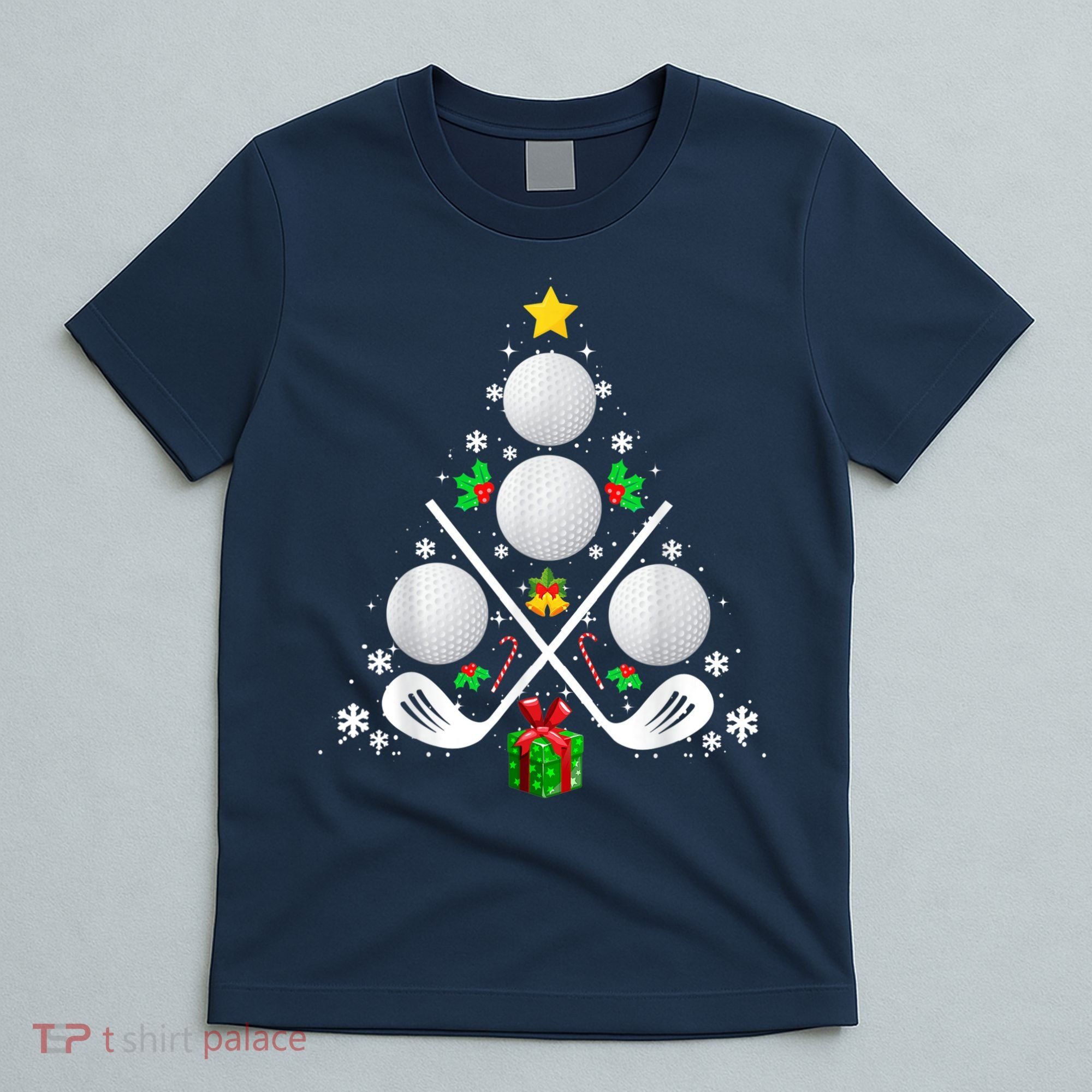 Golf Equipment Christmas Tree Christmas Golf T-Shirt