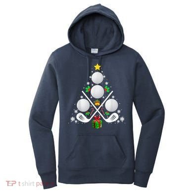 Golf Equipment Christmas Tree Christmas Golf Women's Hoodie