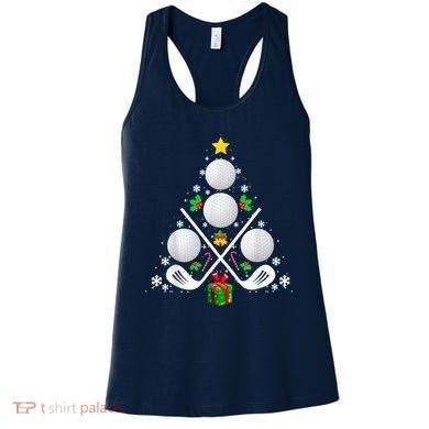 Golf Equipment Christmas Tree Christmas Golf Women's Tank Top