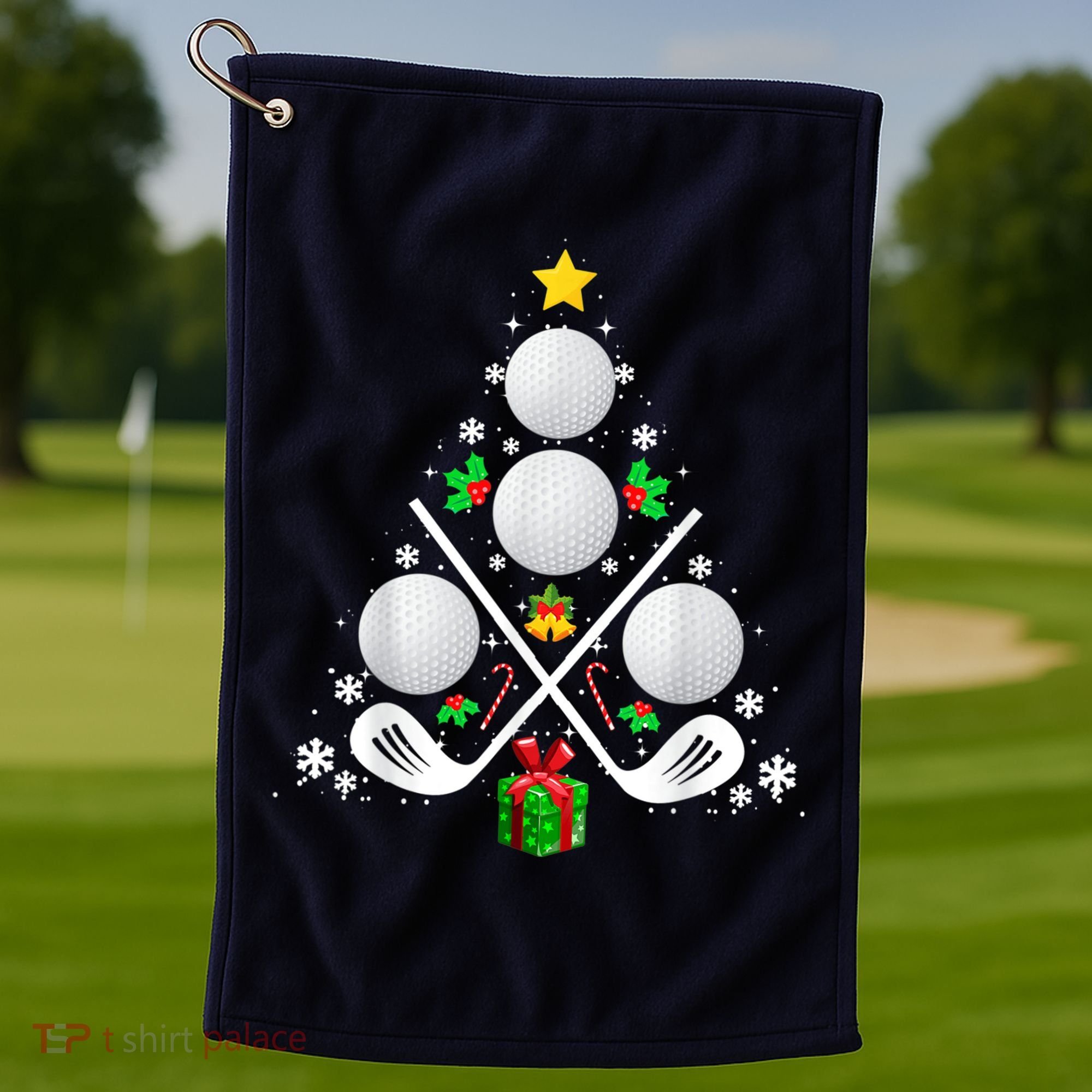 Golf Equipment Christmas Tree Christmas Golf Golf Towel