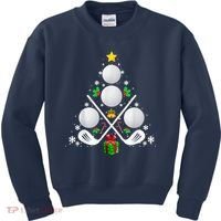 Golf Equipment Christmas Tree Christmas Golf Kids Sweatshirt thumb 0