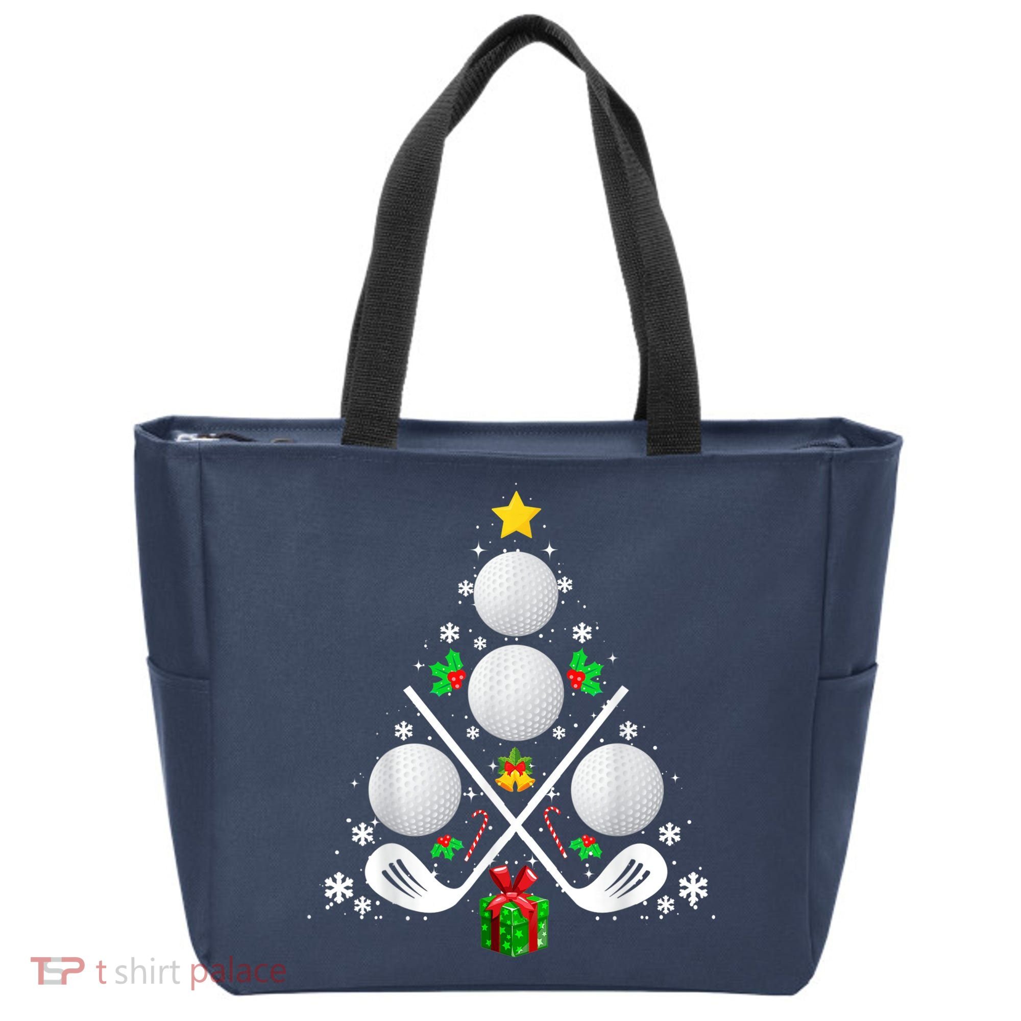 Golf Equipment Christmas Tree Christmas Golf Tote Bag