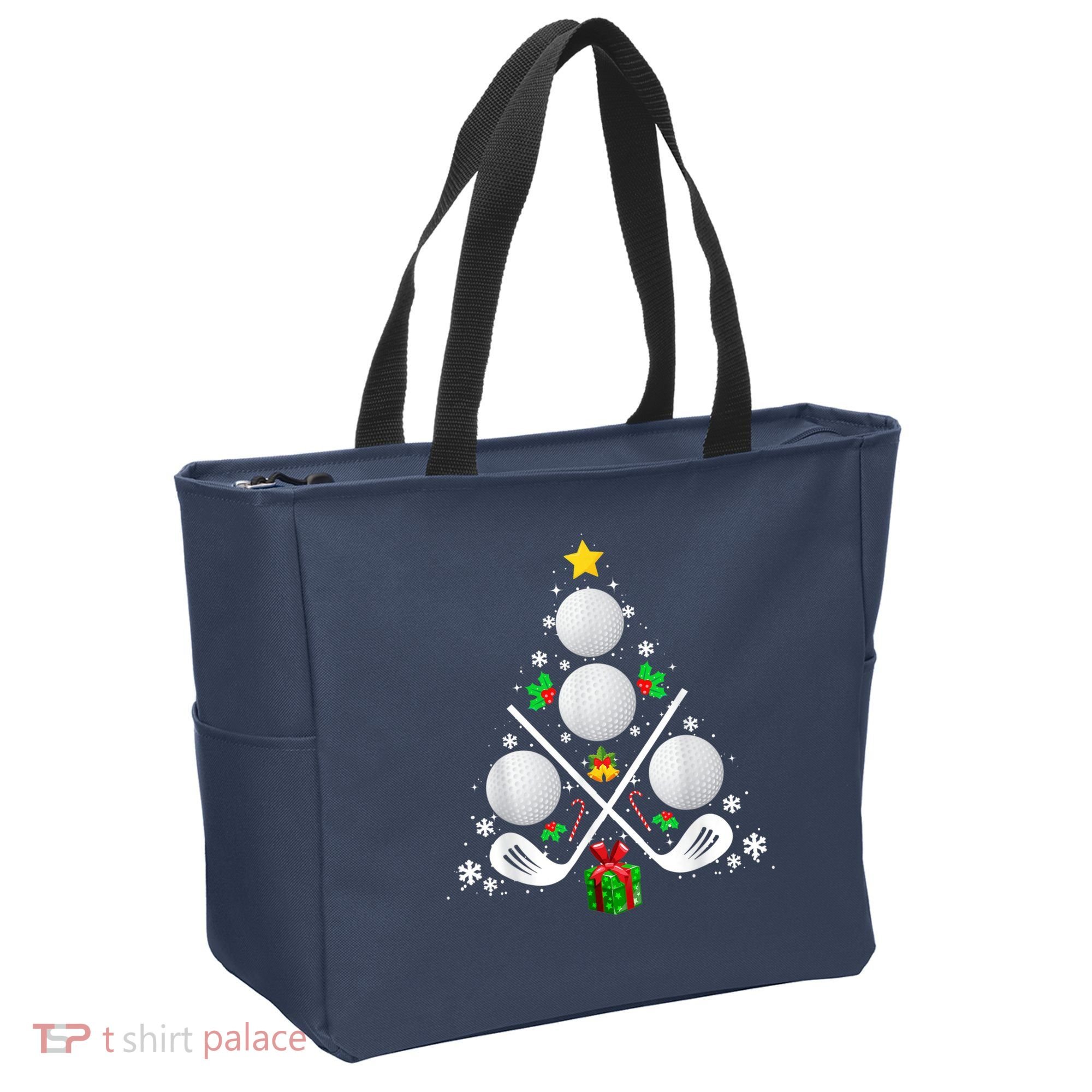 Golf Equipment Christmas Tree Christmas Golf Tote Bag