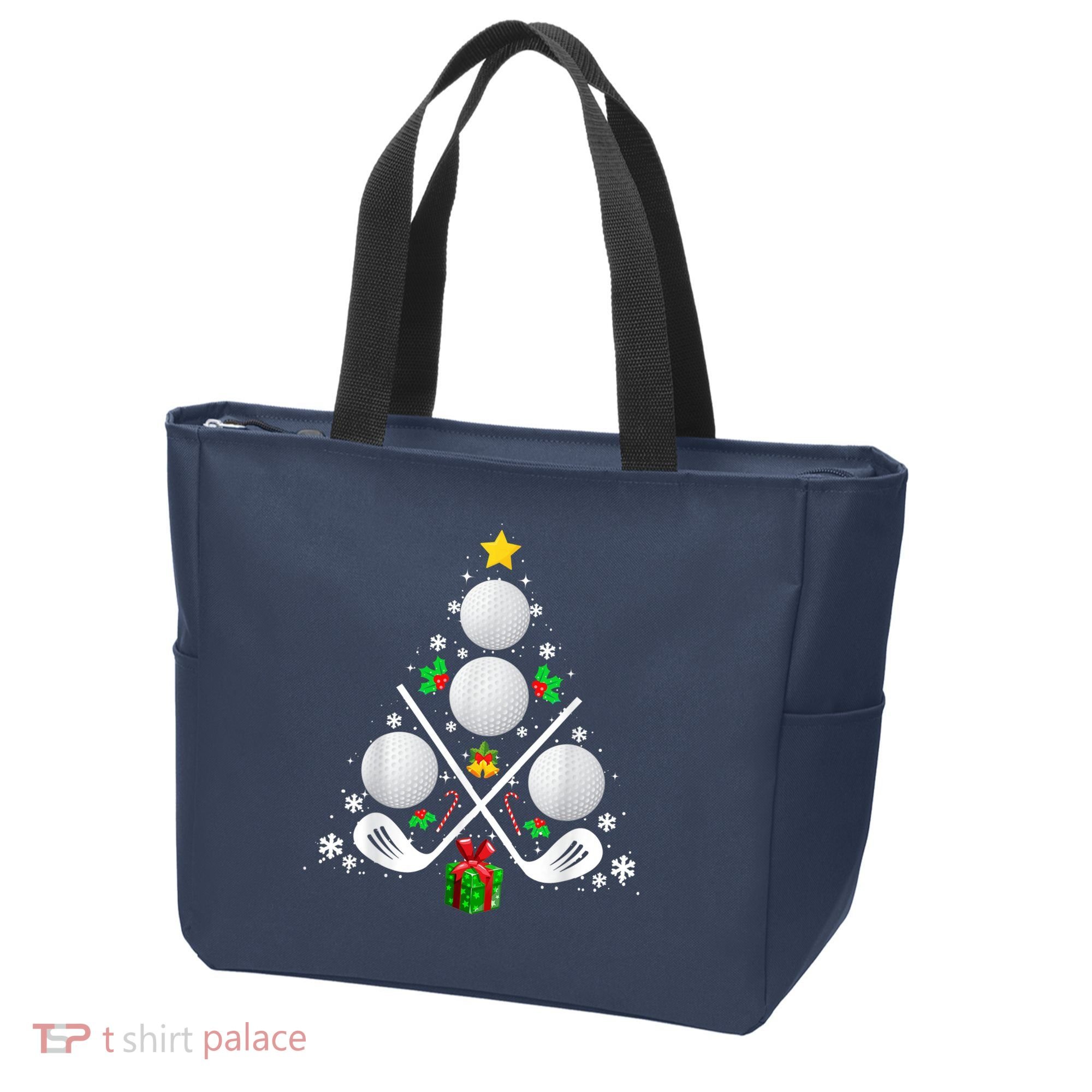 Golf Equipment Christmas Tree Christmas Golf Tote Bag