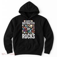 Geology Easily Distracted By Rocks For Geologist Hoodie thumb 0