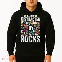 Geology Easily Distracted By Rocks For Geologist Hoodie thumb 2