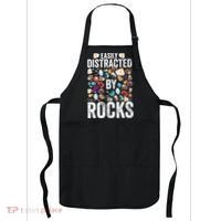 Geology Easily Distracted By Rocks For Geologist Apron thumb 0