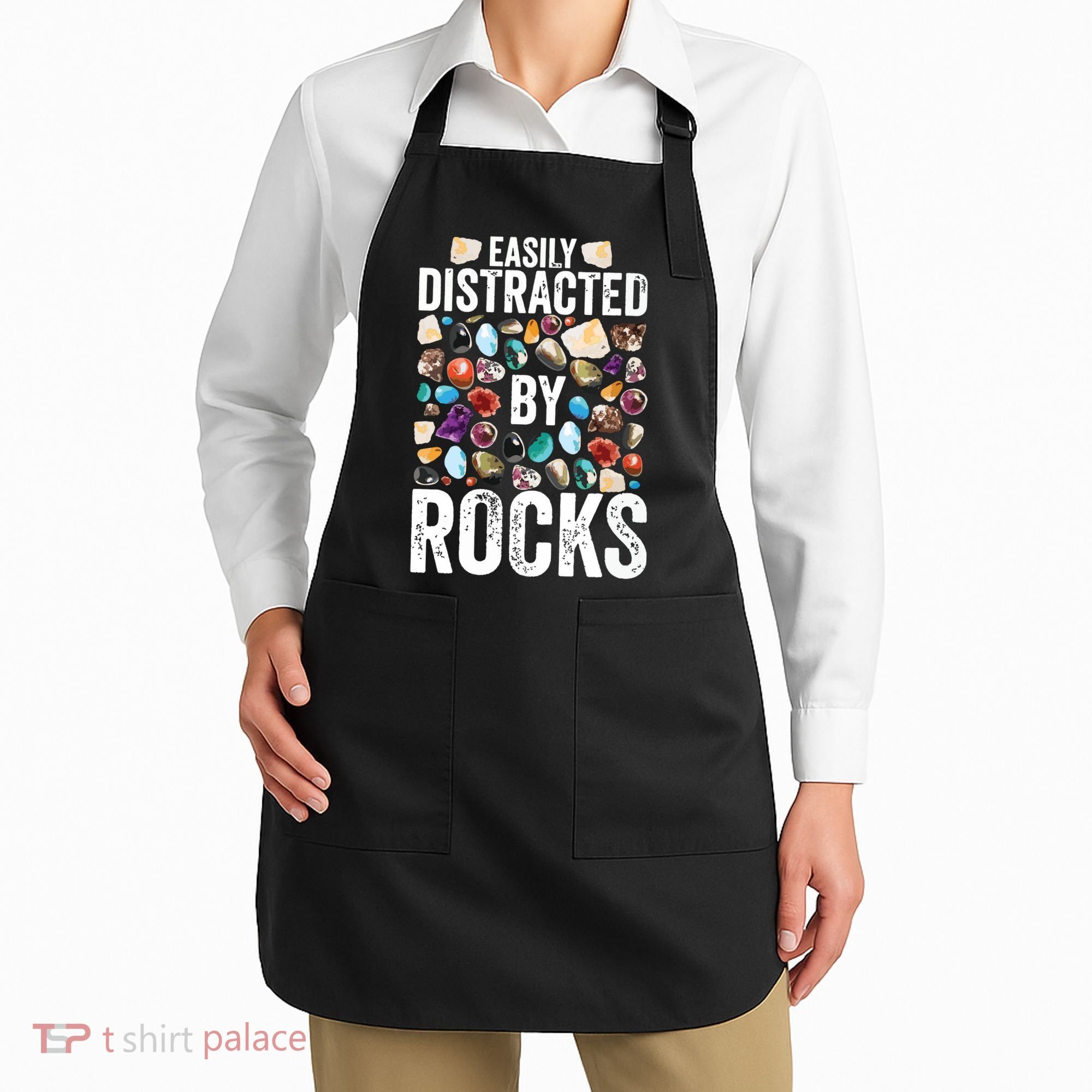 Geology Easily Distracted By Rocks For Geologist Apron