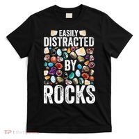Geology Easily Distracted By Rocks For Geologist T-Shirt thumb 0