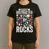 Geology Easily Distracted By Rocks For Geologist T-Shirt thumb 4